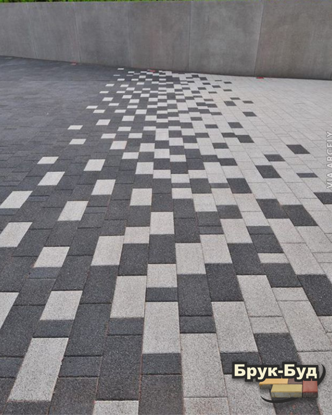 Шахова укладка — антрацит та сірий